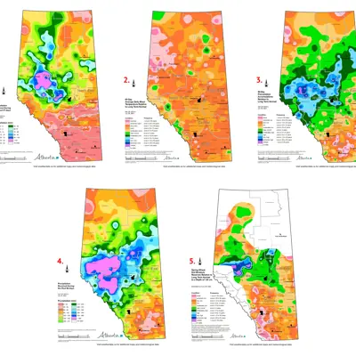 Image of Moisture Maps of Alberta