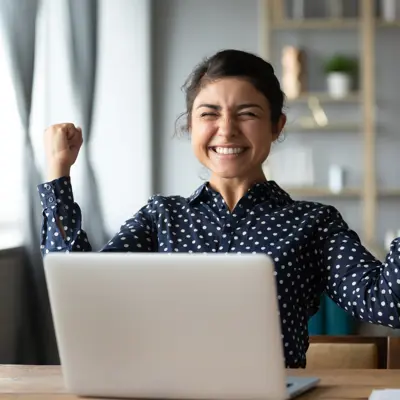 Image of Woman Celebrating