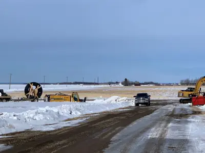 Image of water pipeline installation