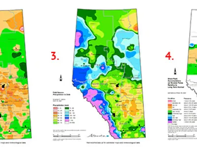 Moisture Maps of Alberta