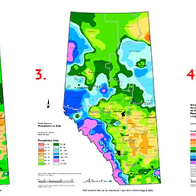 Moisture Maps of Alberta